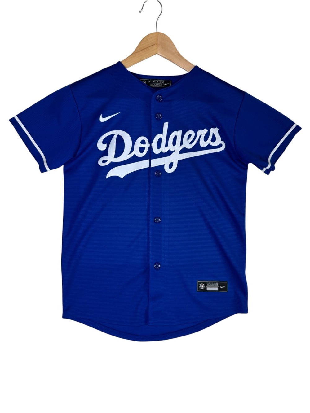 Nike MLB Los Angeles Dodgers Baseball Jersey Blue Youth Size Medium (10/12)